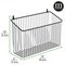 mDesign Metal Wire Wall Mounted Home Storage Organizer Basket Bin, Matte Black